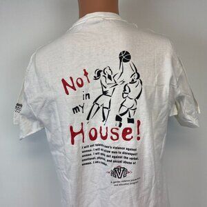 Vintage 90s Northeastern University Violence Prevention T Shirt Mens M College